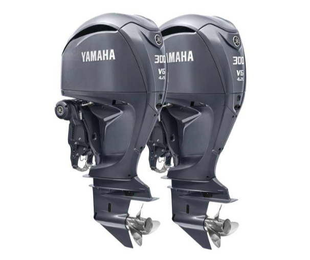 Twin Yamaha 300hp DEC Outboards F300UCB & LF300UCB